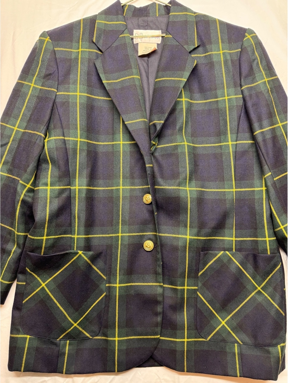 Vintage NygΓ₯rd Collections Plaid Wool Blazer (Size 16)